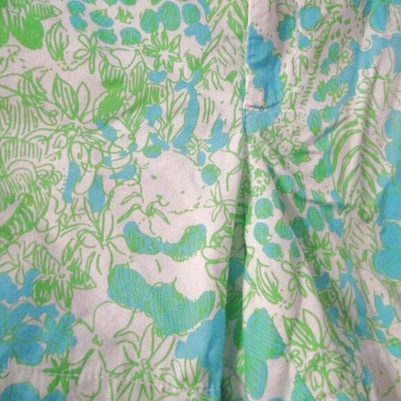 Lilly Pulitzer Callahan Shorts Size 6 Limeade It's A Zoo Panda Bear Beach Resort - Picture 4 of 8